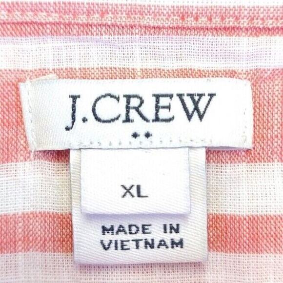 J.Crew Women’s XL Striped Button Down Shirt – Long Sleeves Casual Collared Top - Picture 5 of 9